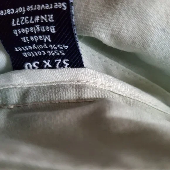 Men's Painted tie dyed cotton white grey blue khaki tan gray pants 32 30 medium - Picture 6 of 11